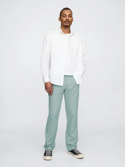 Gap Linen-cotton Khakis In Light Autumn