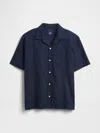 Gap Linen-cotton Shirt In Black