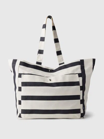 Gap Linen-cotton Tote Bag In Stripe