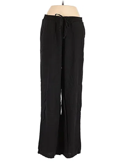 Pre-owned Gap Linen Pants In Black