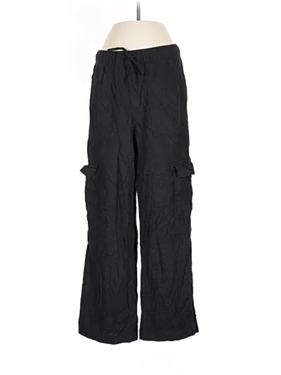 Pre-owned Gap Linen Pants In Black