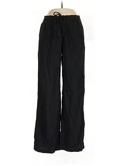 Pre-owned Gap Linen Pants In Black