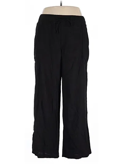 Pre-owned Gap Linen Pants In Black