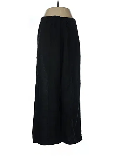 Pre-owned Gap Linen Pants In Black