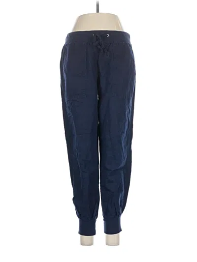 Pre-owned Gap Linen Pants In Blue