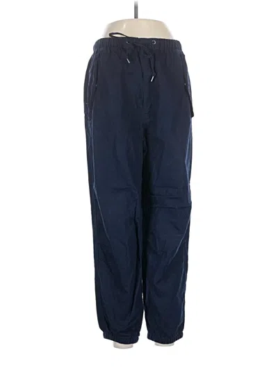 Pre-owned Gap Linen Pants In Blue