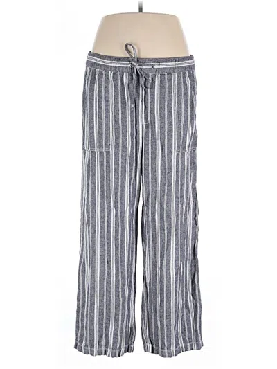 Pre-owned Gap Linen Pants In Blue