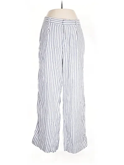 Pre-owned Gap Linen Pants In Blue