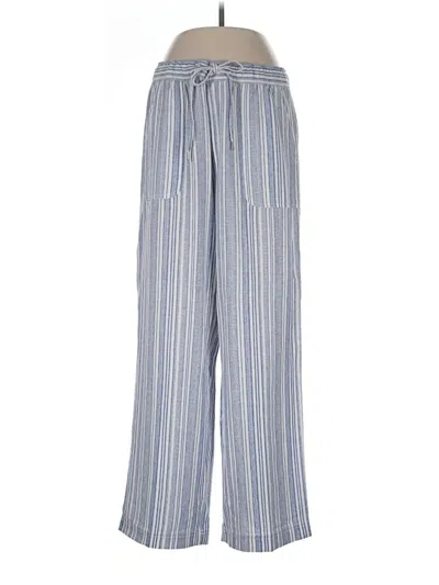 Pre-owned Gap Linen Pants In Blue