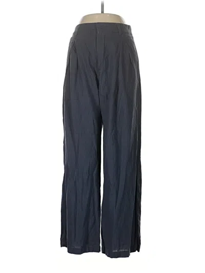 Pre-owned Gap Linen Pants In Blue