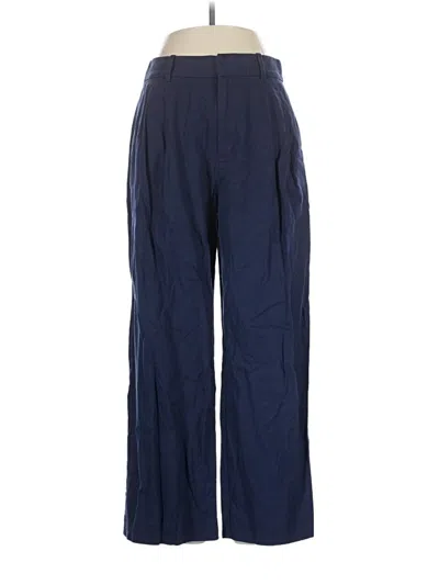 Pre-owned Gap Linen Pants In Blue