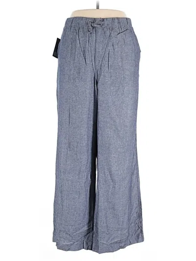 Gap Linen Pants In Blue