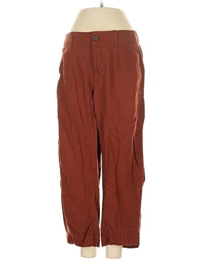 Pre-owned Gap Linen Pants In Brown