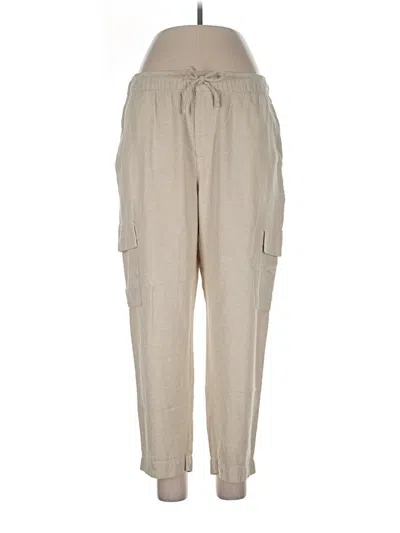 Pre-owned Gap Linen Pants In Brown