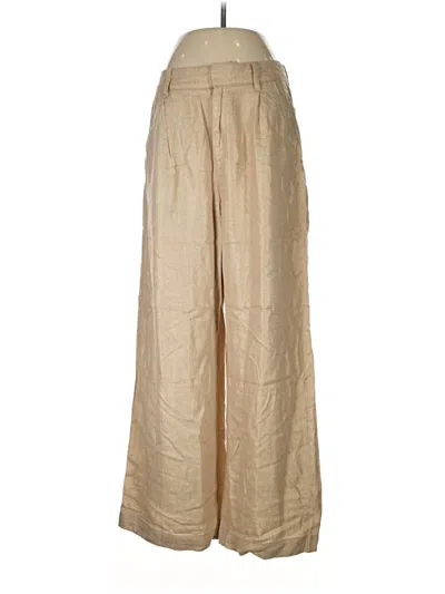 Pre-owned Gap Linen Pants In Gold