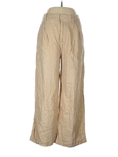 Pre-owned Gap Linen Pants In Gold