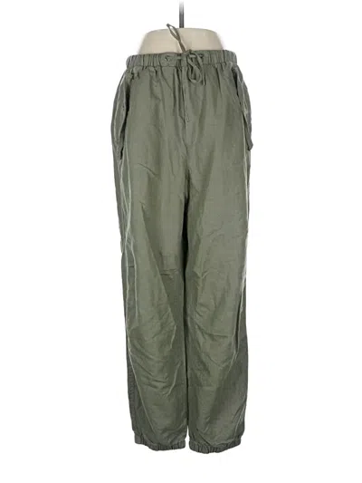 Pre-owned Gap Linen Pants In Green