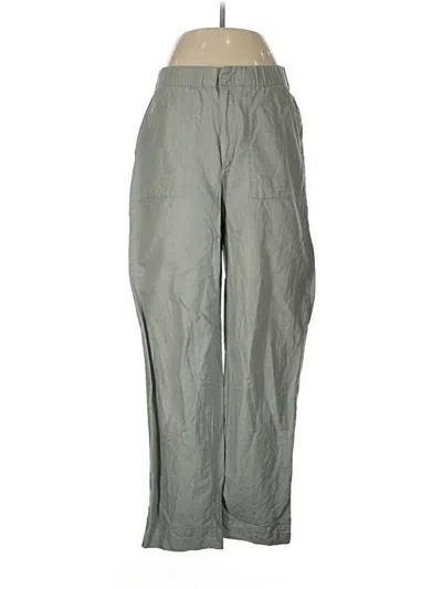 Pre-owned Gap Linen Pants In Green
