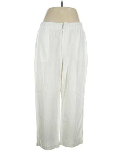 Pre-owned Gap Linen Pants In Ivory