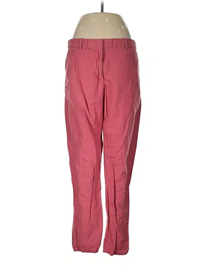 Pre-owned Gap Linen Pants In Pink