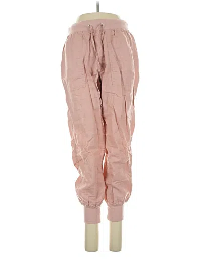 Pre-owned Gap Linen Pants In Pink