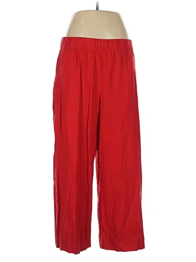 Pre-owned Gap Linen Pants In Red