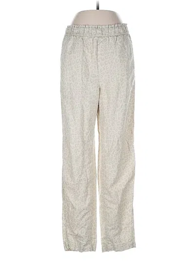 Pre-owned Gap Linen Pants In Silver