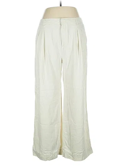 Pre-owned Gap Linen Pants In White
