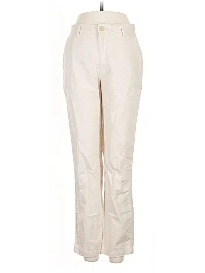 Pre-owned Gap Linen Pants In White