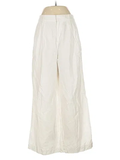 Pre-owned Gap Linen Pants In White