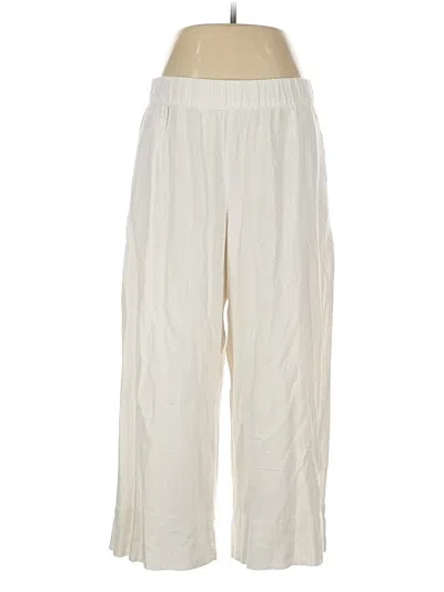 Pre-owned Gap Linen Pants In White