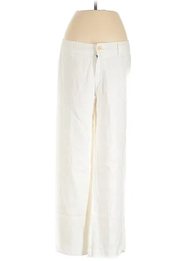 Pre-owned Gap Linen Pants In White