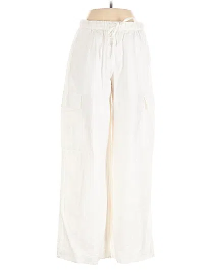Pre-owned Gap Linen Pants In White