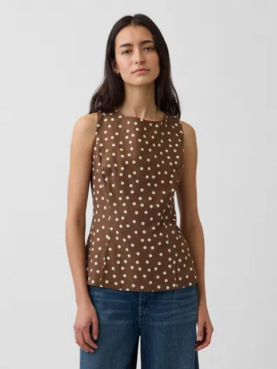 Gap Linen-blend Boatneck Top