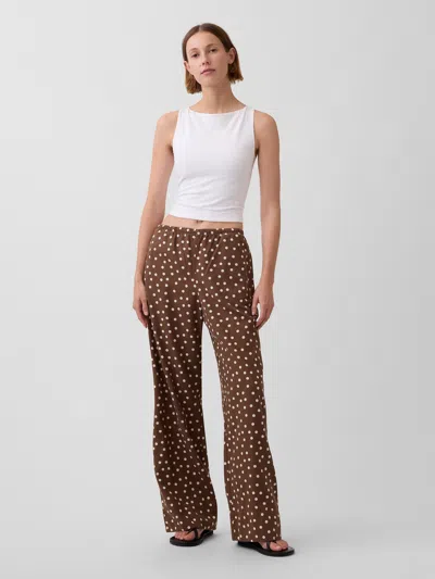 Gap Linen-blend Easy Wide-leg Pants