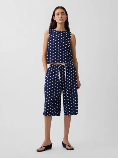 Gap Linen-blend Relaxed Easy Culotte Pants