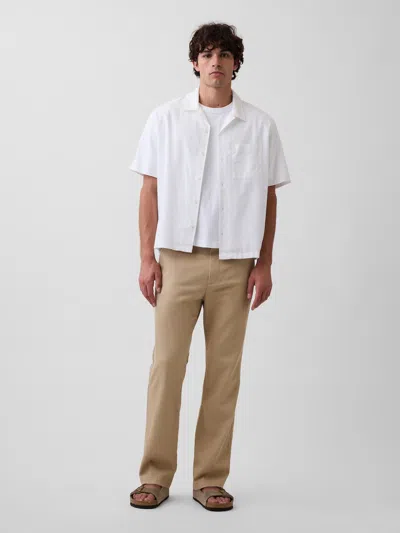 Gap Linen-cotton Relaxed Straight Trousers
