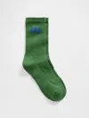 Gap Logo Athletic Crew Socks In Green