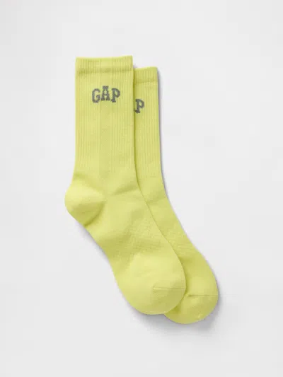 Gap Logo Athletic Crew Socks In Limon
