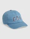 Gap Logo Baseball Hat In Washed Denim Blue