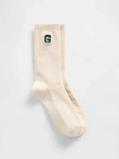 Gap Logo Crew Socks In Neutral