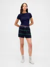 Gap Logo Flannel Boxer Shorts In Blue