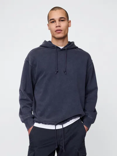 Gap Logo Hoodie In Dark Night
