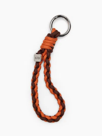 Gap Logo Lanyard Bag Charm In Orange & Brown