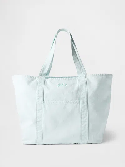 Gap Logo Tote Bag In Azul Blue