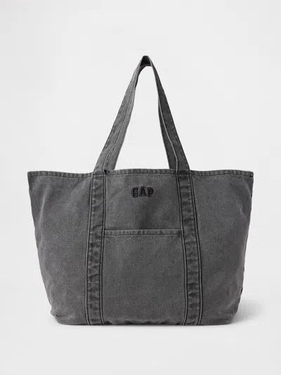 Gap Logo Tote Bag In Black