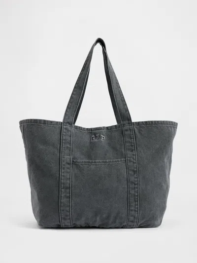 Gap Logo Tote Bag In Black