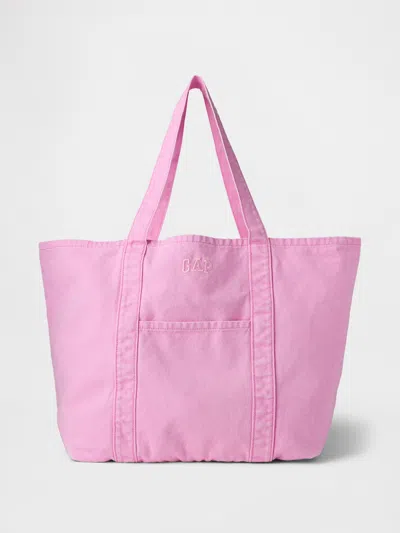 Gap Logo Tote Bag In Parisian Pink ModeSens