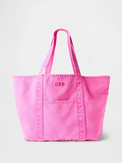 Gap Logo Tote Bag In Standout Pink