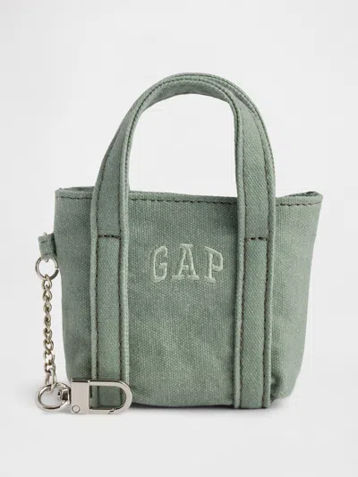 Gap Logo Tote Keychain Charm In Green